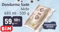 AKDO DONDURMA SADE